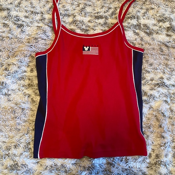 Disney Tops - Vintage Disney Store Mickey Mouse USA Themed Tank Top